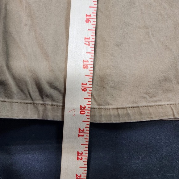 Free Planet Mens Shorts Size 38 Brown Cotton Blend Stretch Casual Inseam Fit - Picture 5 of 12